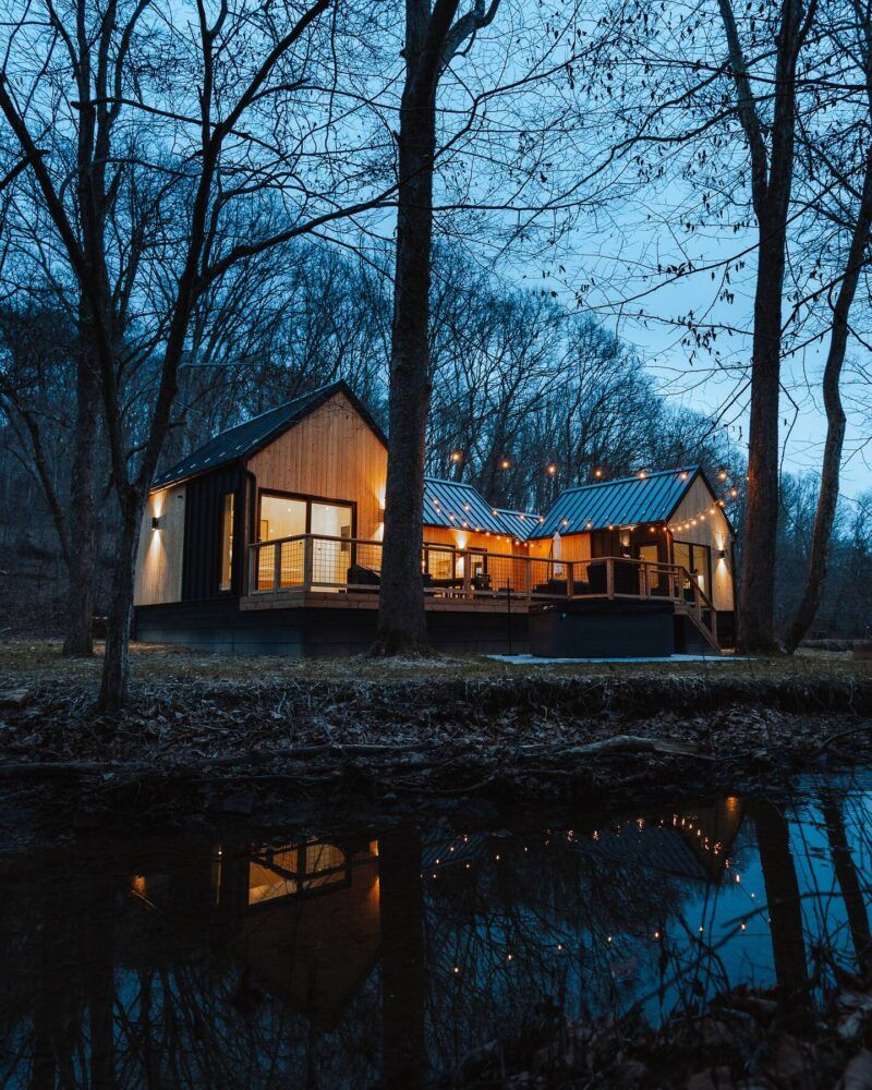 Reflections at Villa Creek.