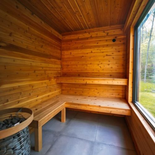 The heart of sauna is its ´kiuas´, or sauna stove/heater, We feature the HUUM Hive 12