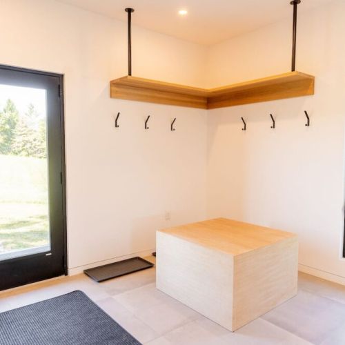 Entry mud room.