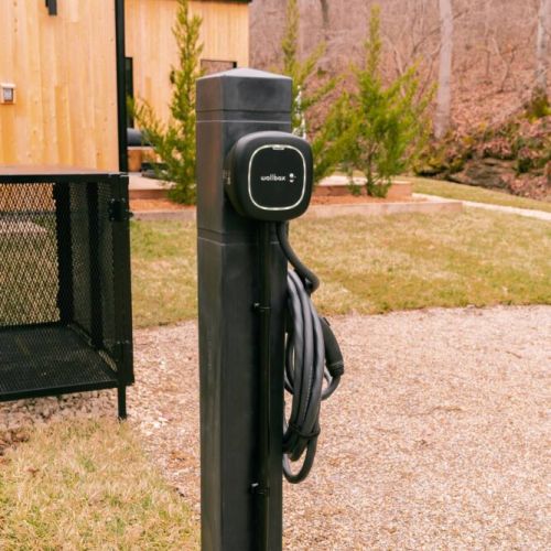 Type II EV Charger located in your private parking area for Villa Rock