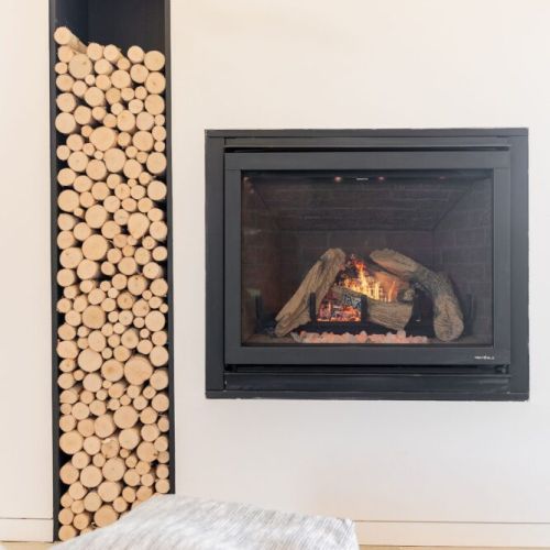 Fireplace in living room