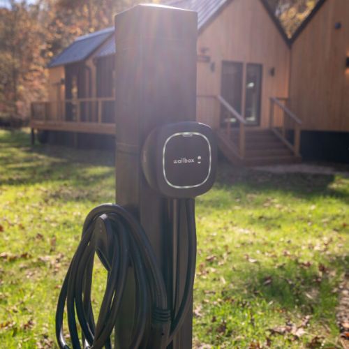 Type II EV Charger located in your private parking area for Villa Creek